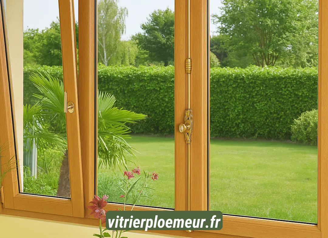 Installation de fenêtre en bois sur mesure Ploemeur